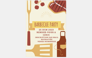 Barbecue fin de saison le dimanche 25 juin